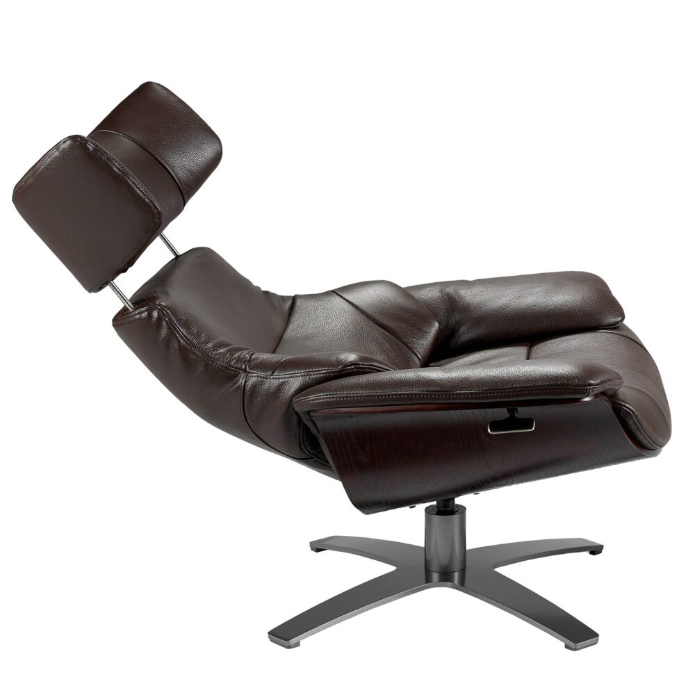 Sillón giratorio reclinable piel - Imagen 3