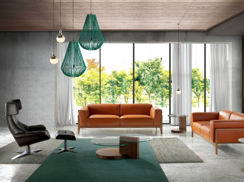 Sillón giratorio reclinable piel - Imagen 5