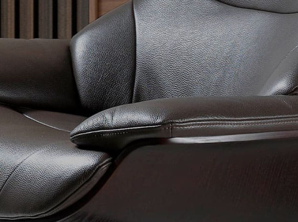 Sillón giratorio reclinable piel - Imagen 6