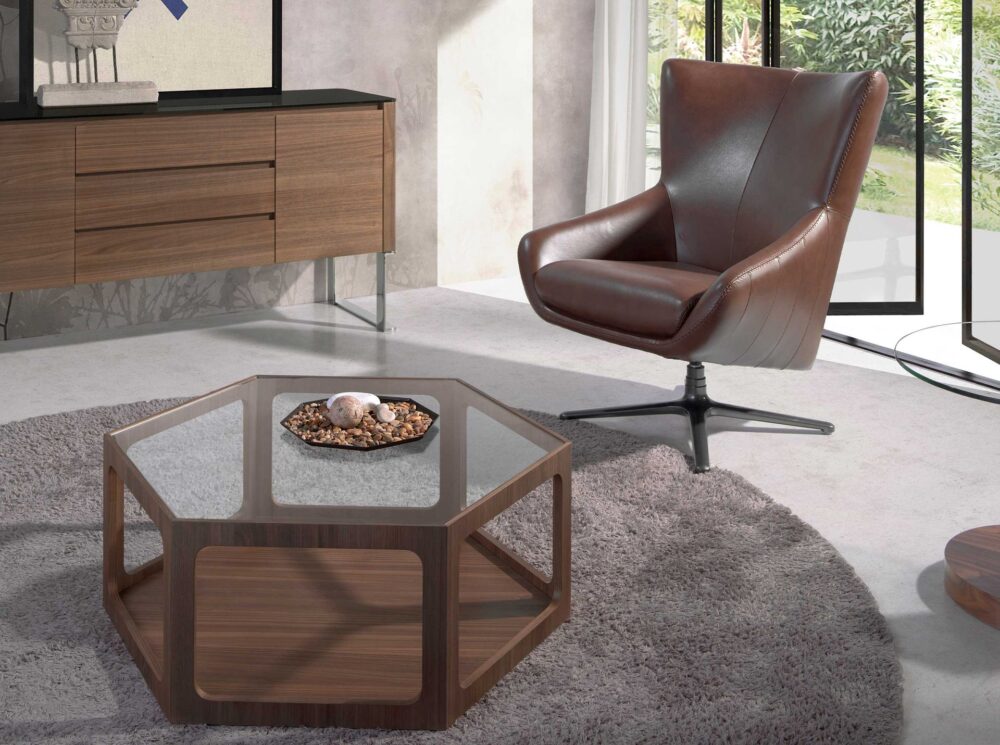 Sillón giratorio piel - Imagen 4