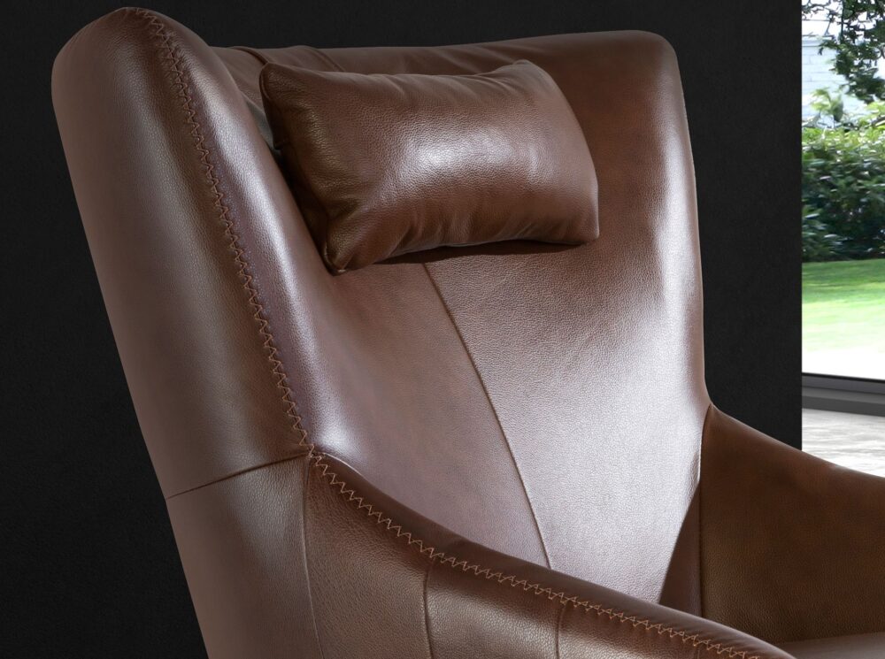 Sillón giratorio piel - Imagen 6