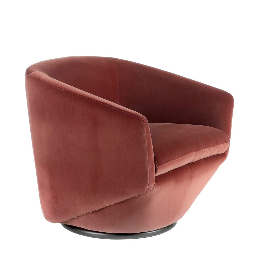 Sillón giratorio piel