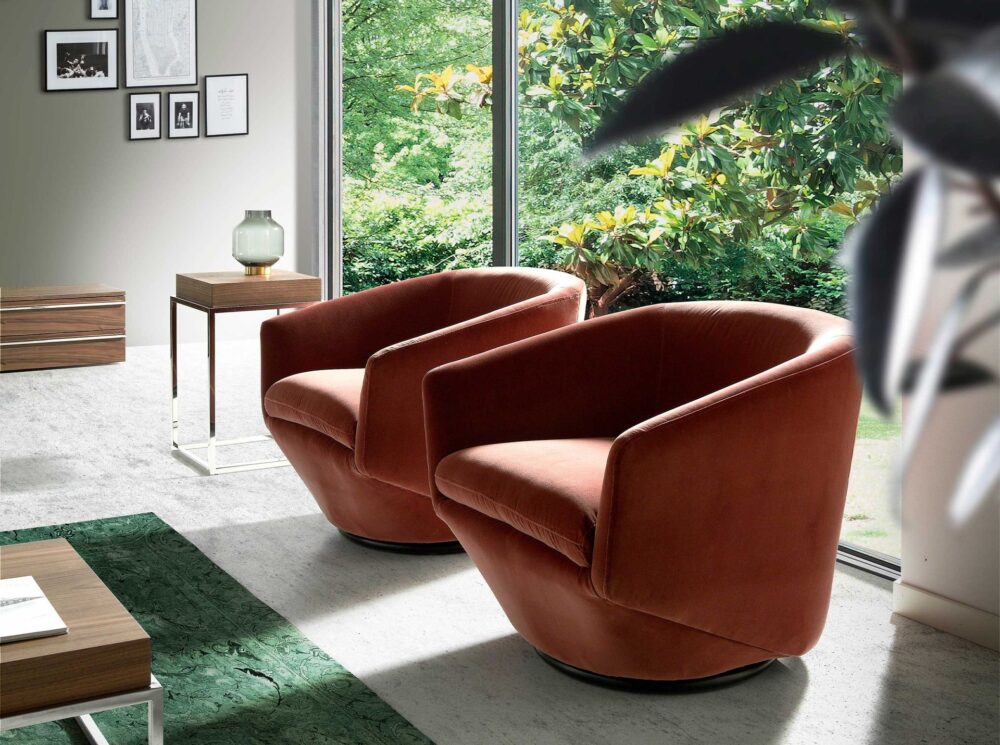Sillón giratorio piel - Imagen 4