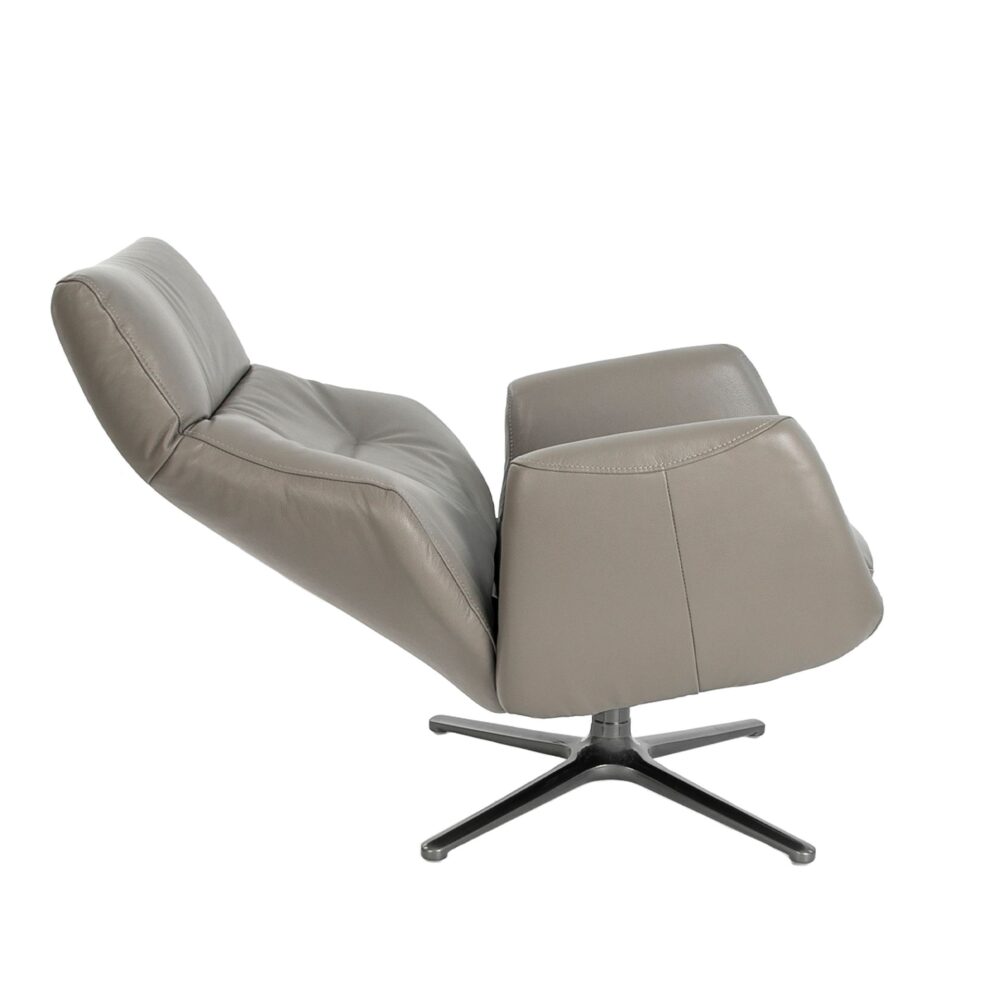 Sillón giratorio reclinable piel - Imagen 2