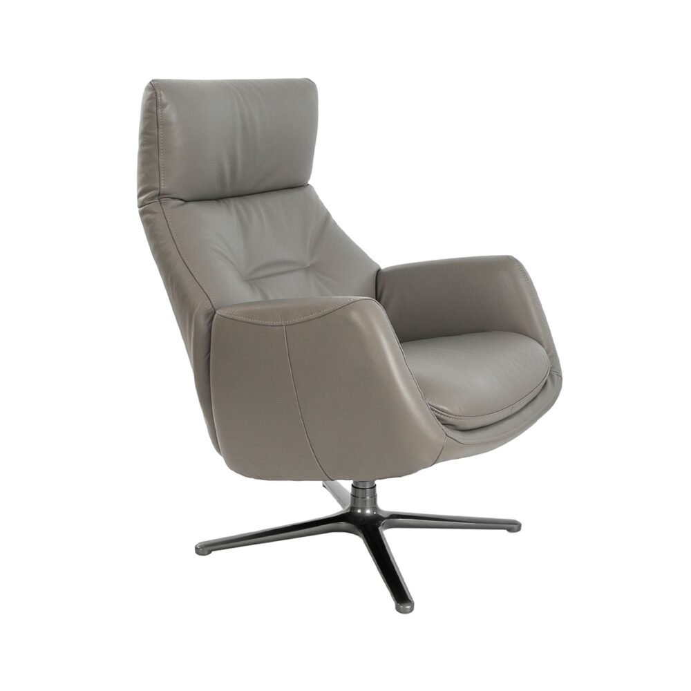 Sillón giratorio reclinable piel