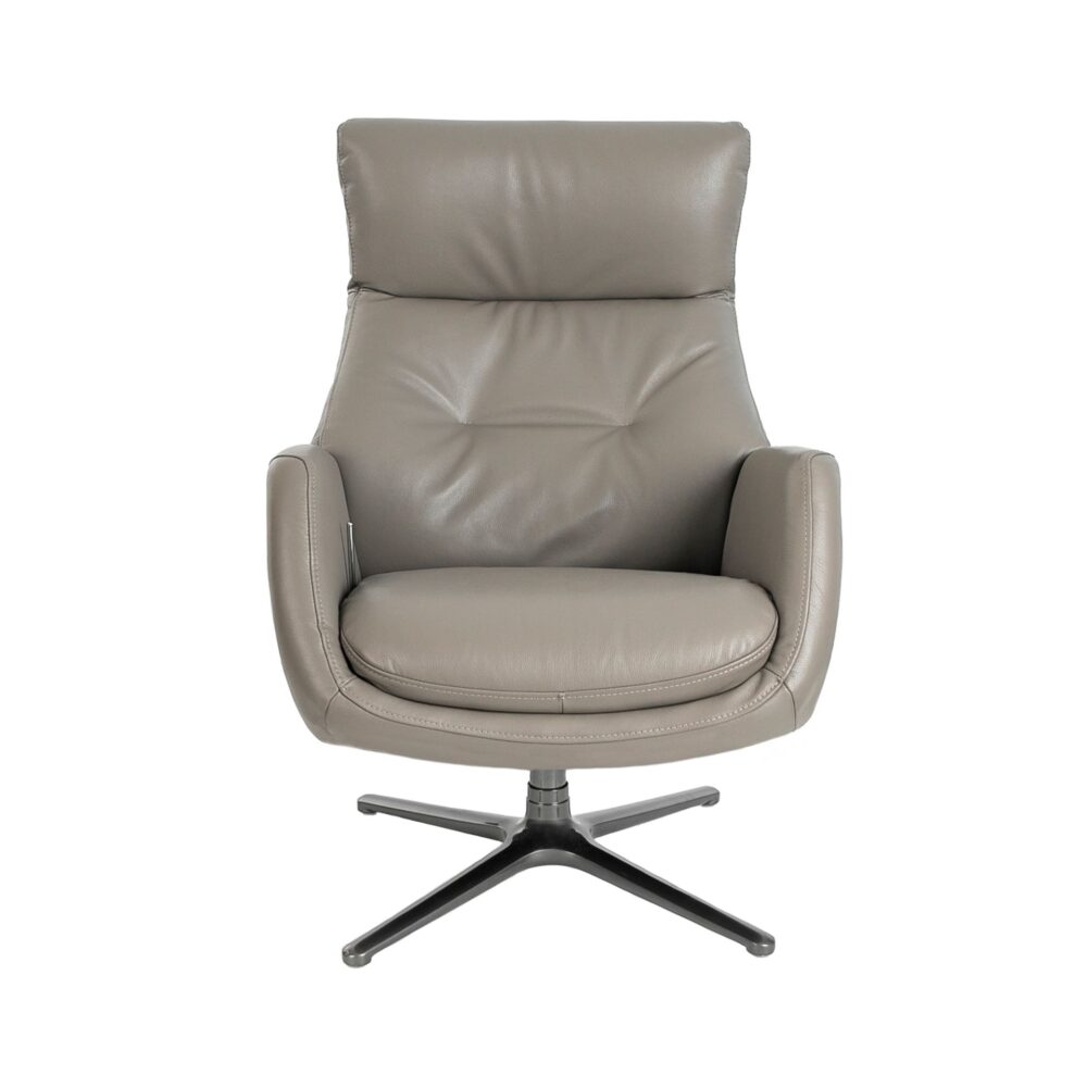 Sillón giratorio reclinable piel - Imagen 3