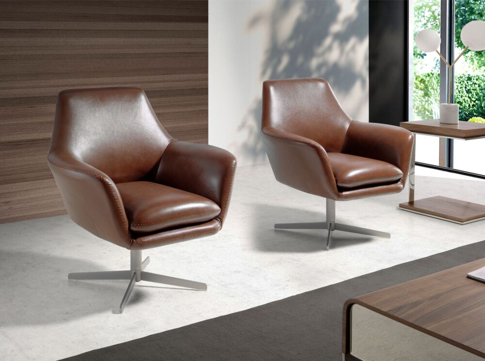 Sillón giratorio piel - Imagen 4