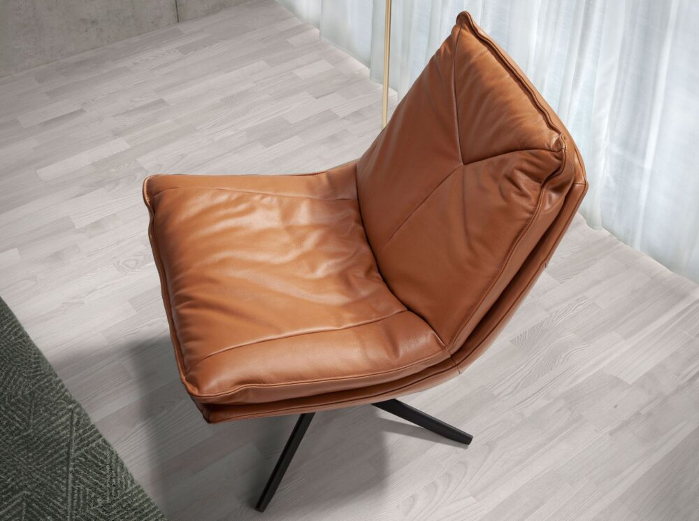 Sillón giratorio piel - Imagen 6