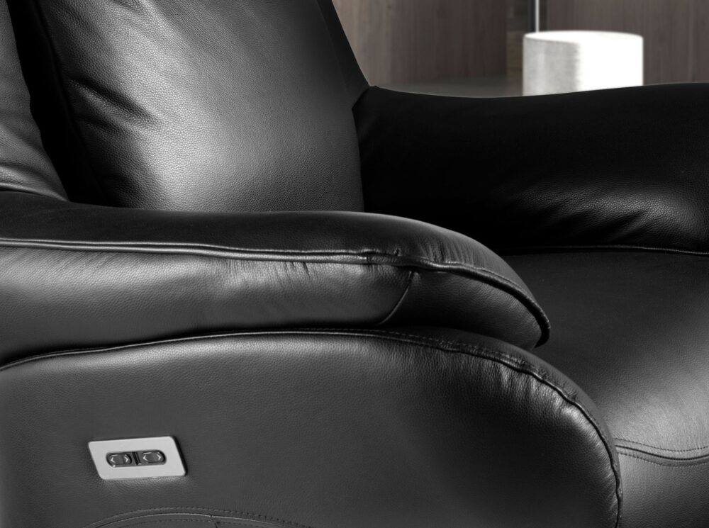 Sillón relax giratorio piel - Imagen 6