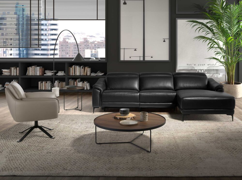 Sillón giratorio piel - Imagen 5