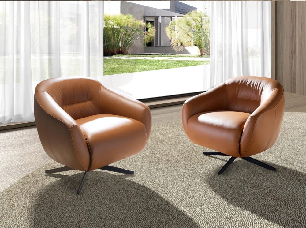 Sillón giratorio piel - Imagen 4