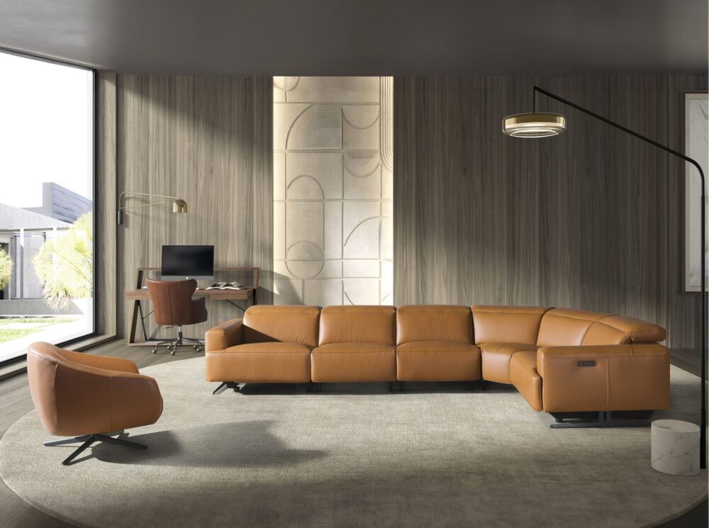 Sillón giratorio piel - Imagen 5