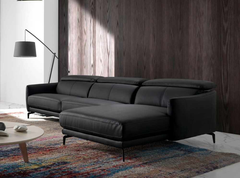 Sofá chaise longue piel - Imagen 4