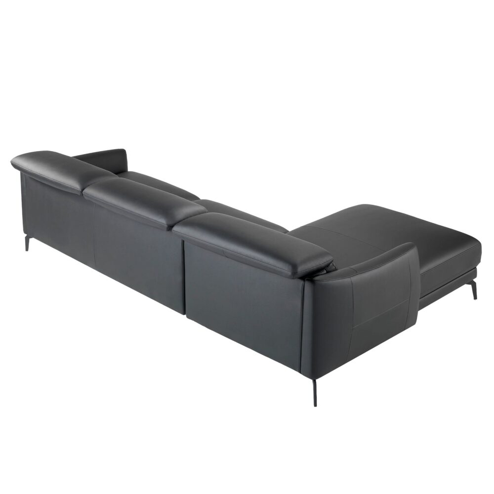 Sofá chaise longue piel - Imagen 2