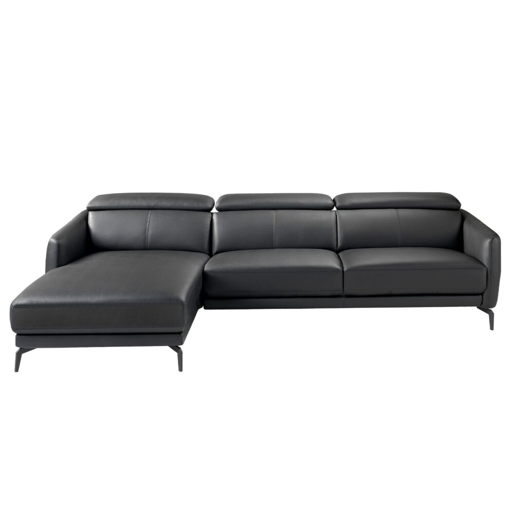 Sofá chaise longue piel - Imagen 3