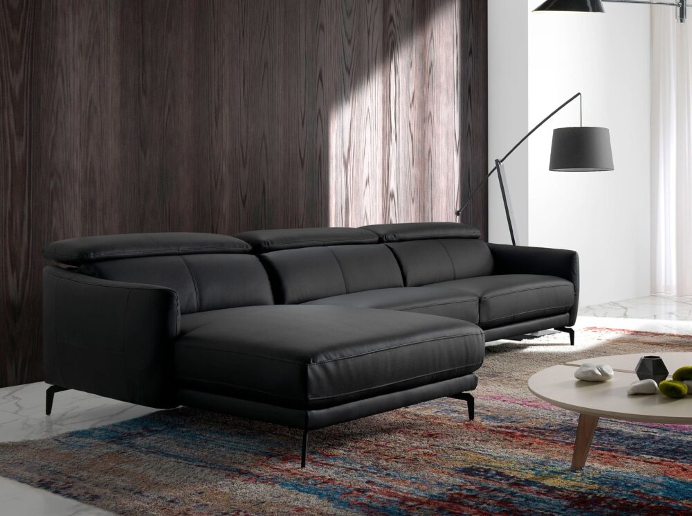 Sofá chaise longue piel - Imagen 4