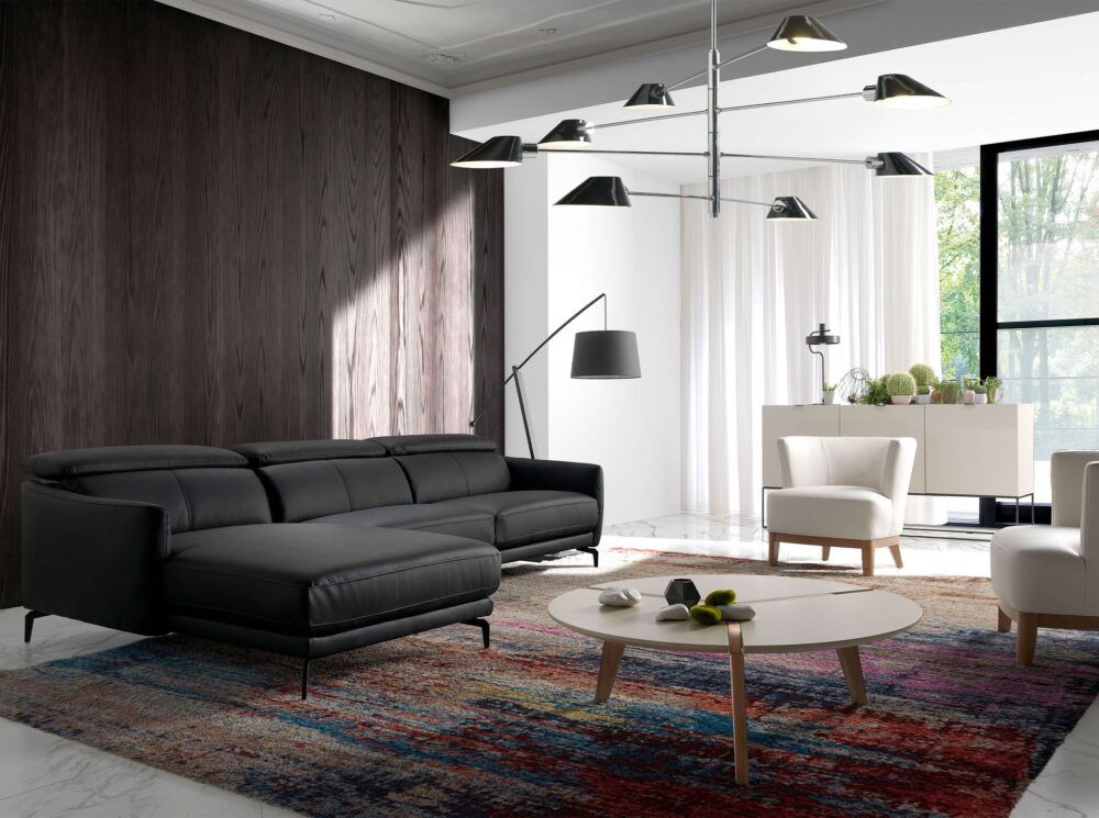 Sofá chaise longue piel - Imagen 5