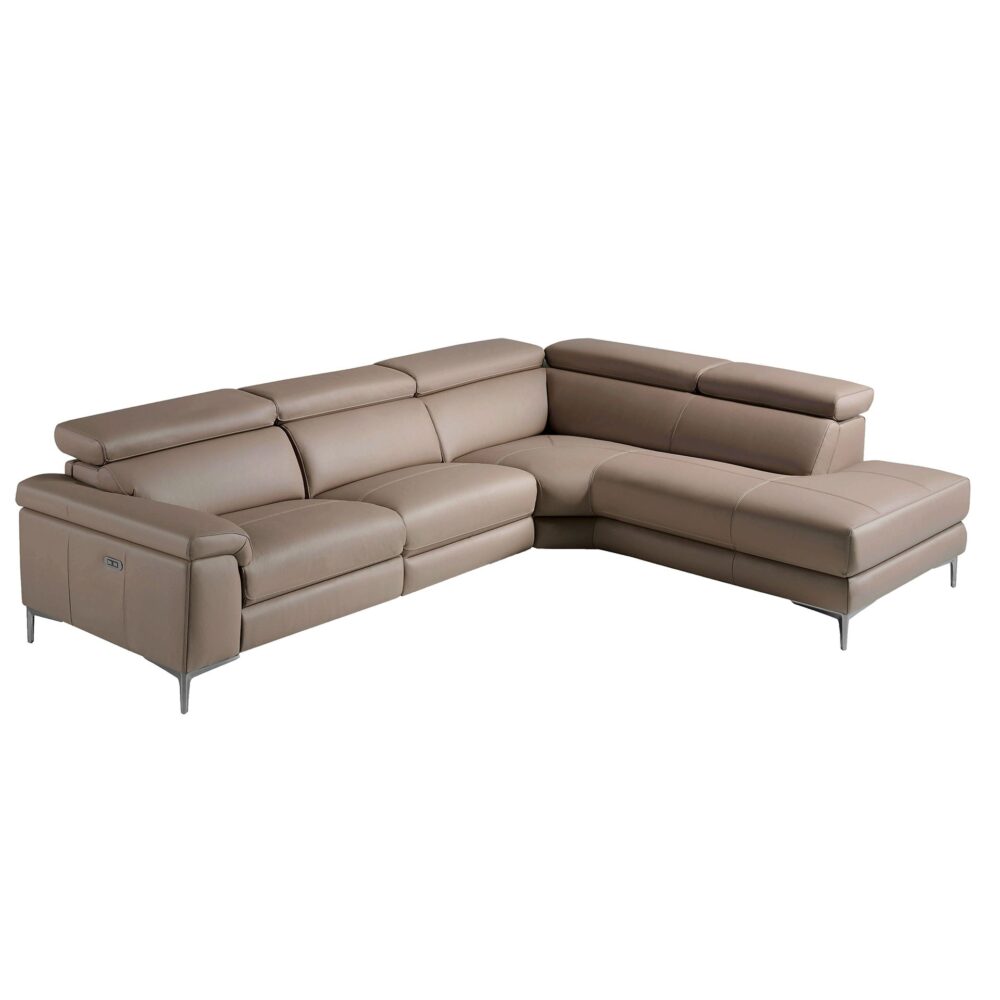 Sofá chaise longue relax piel