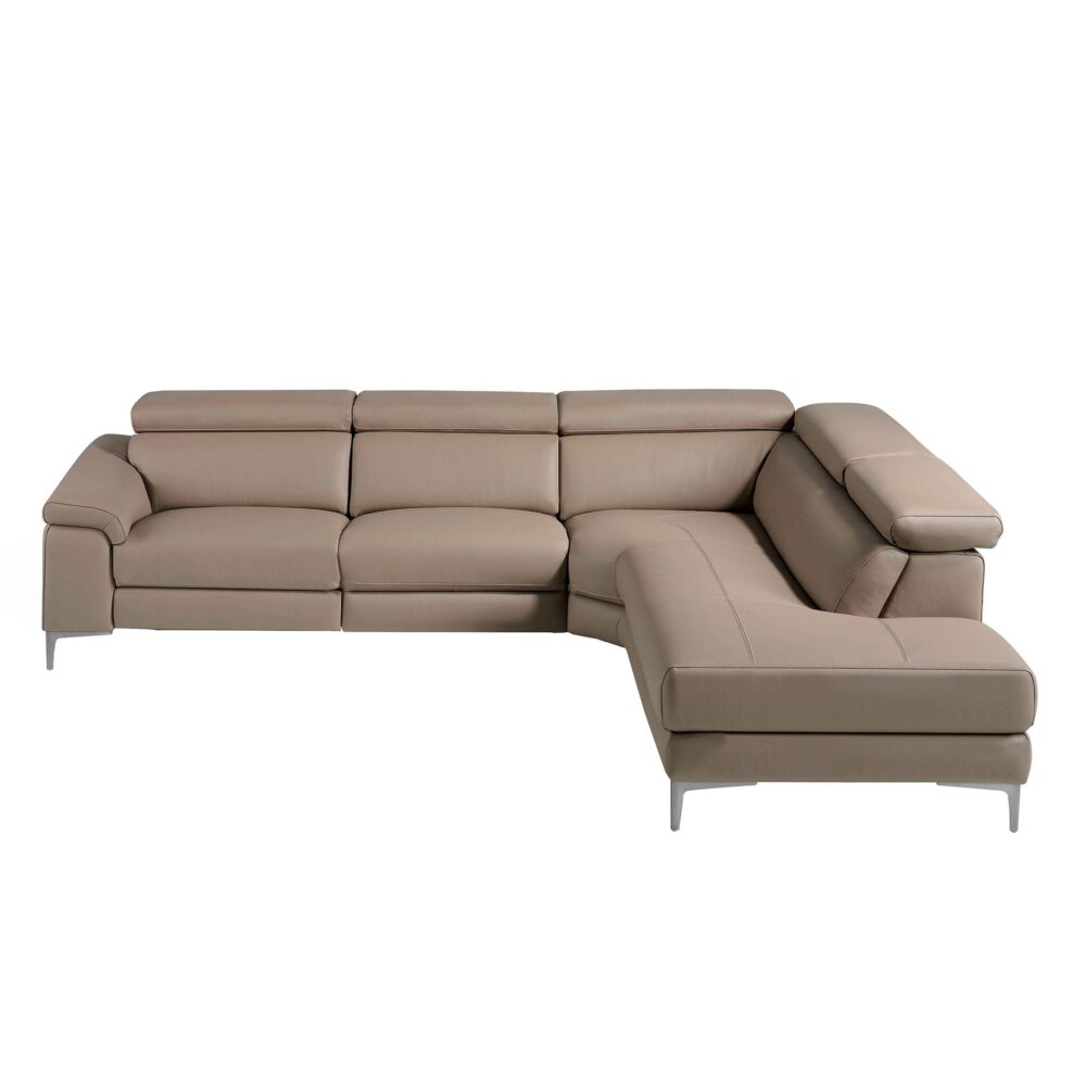 Sofá chaise longue relax piel - Imagen 3