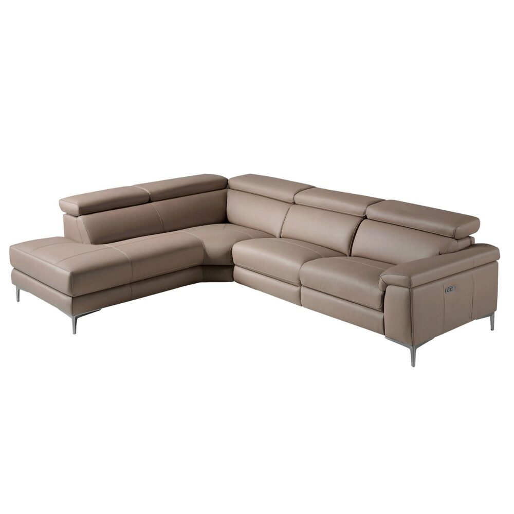 Sofá chaise longue relax piel