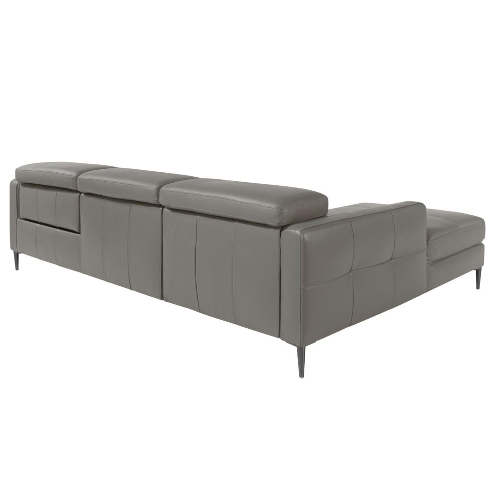 Sofá chaise longue relax piel - Imagen 2