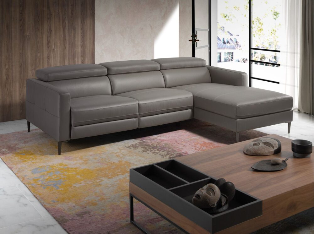 Sofá chaise longue relax piel - Imagen 4