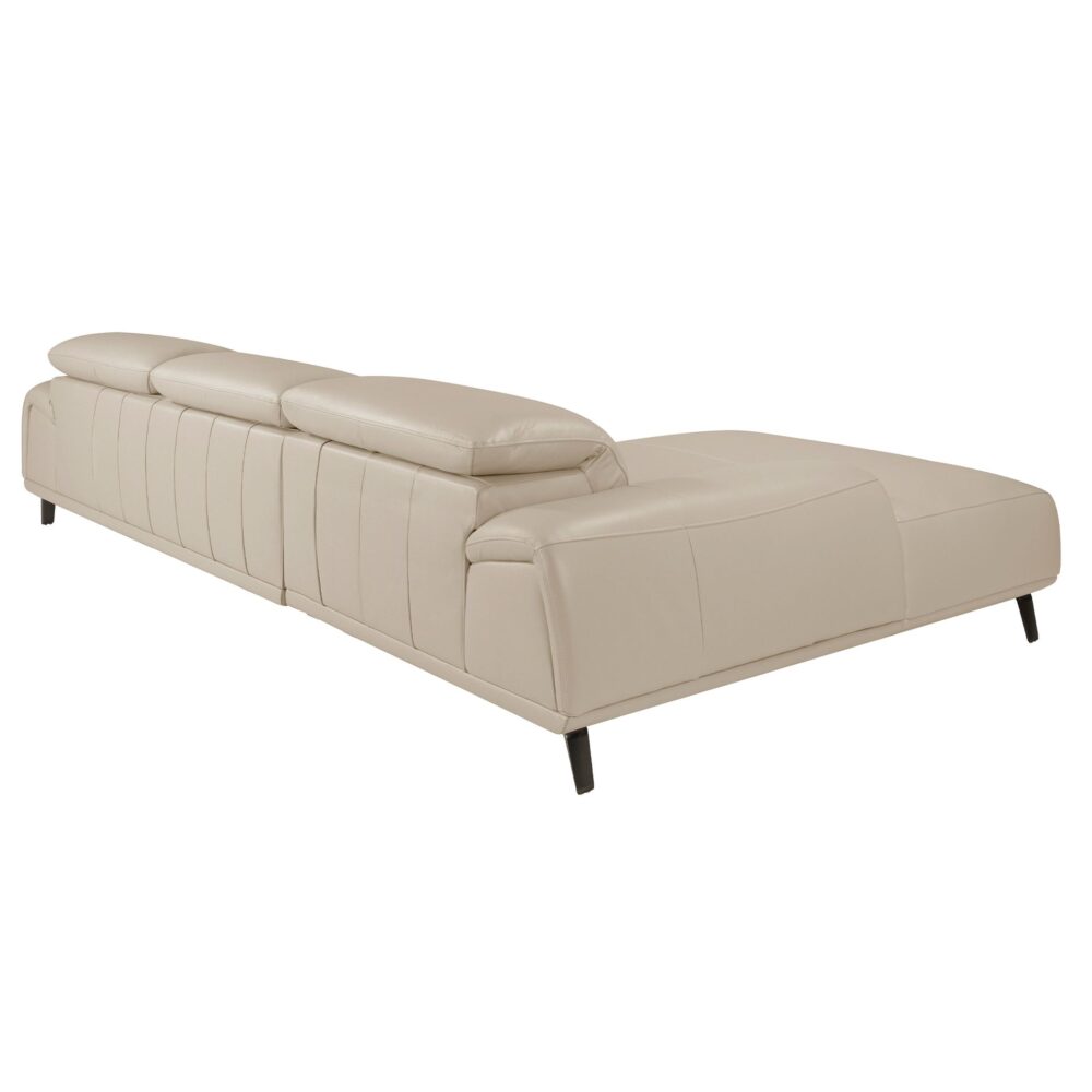 Sofá chaise longue piel - Imagen 2