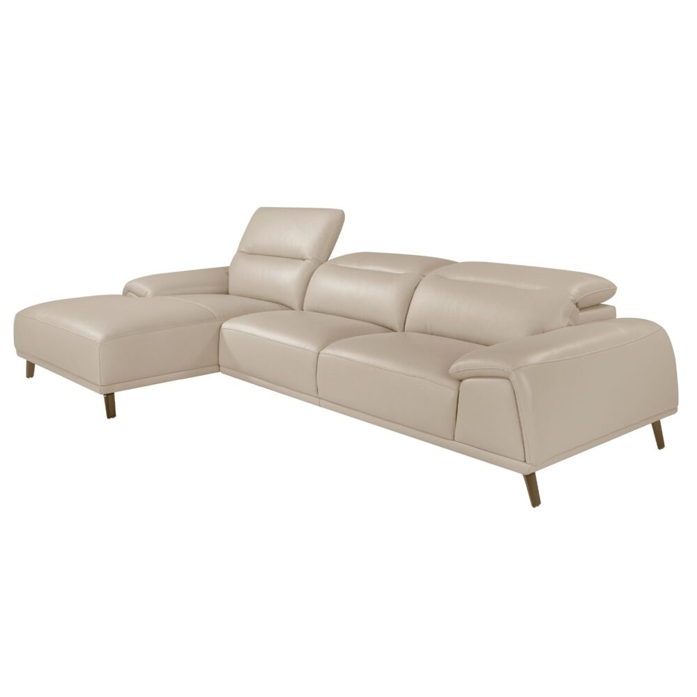 Sofá chaise longue piel