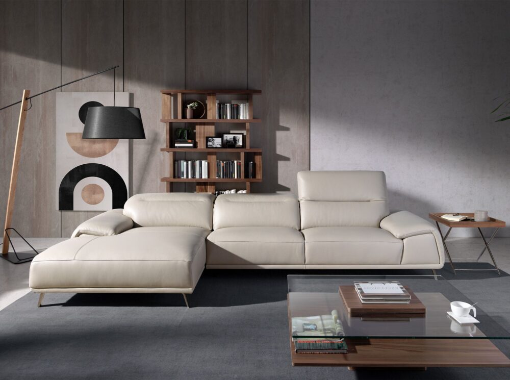 Sofá chaise longue piel - Imagen 4