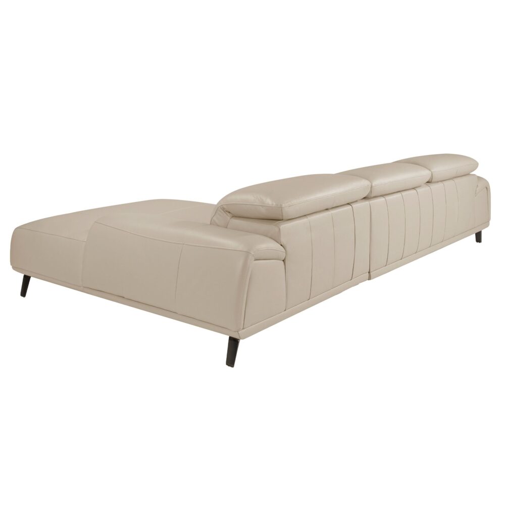 Sofá chaise longue piel - Imagen 2