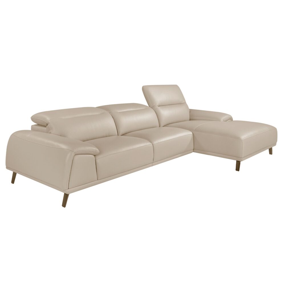 Sofá chaise longue piel