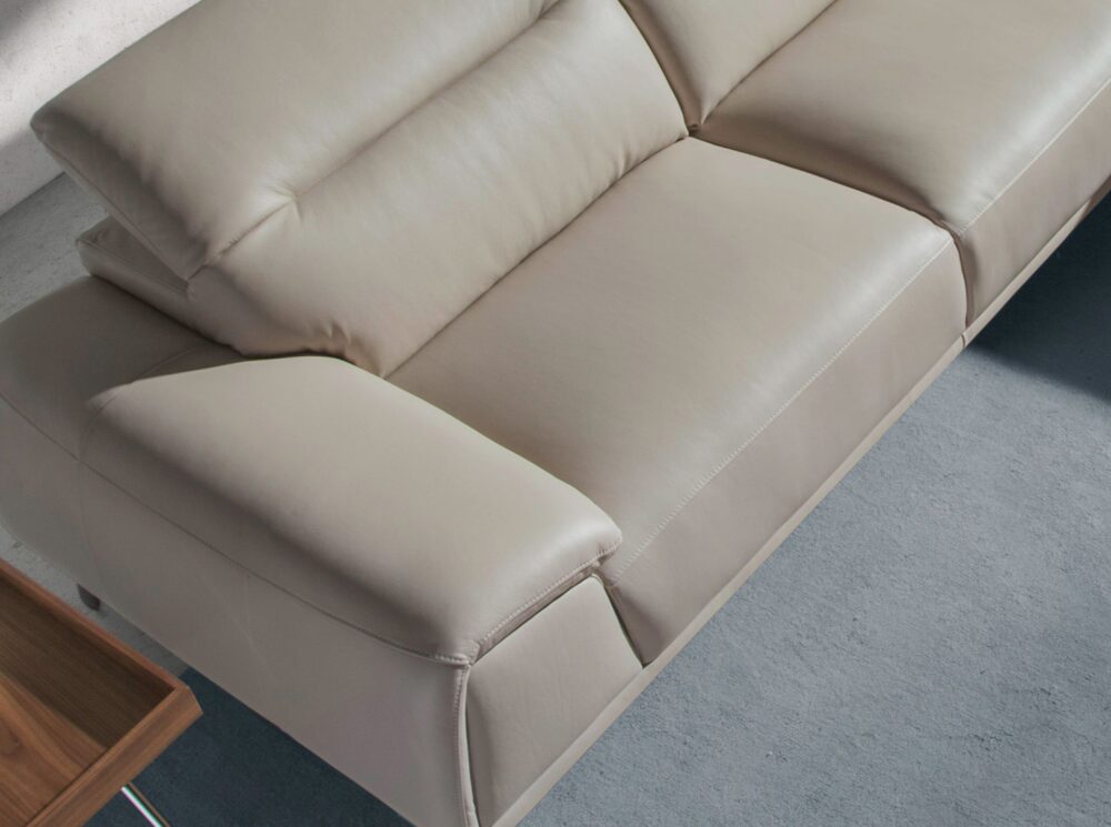 Sofá chaise longue piel - Imagen 6