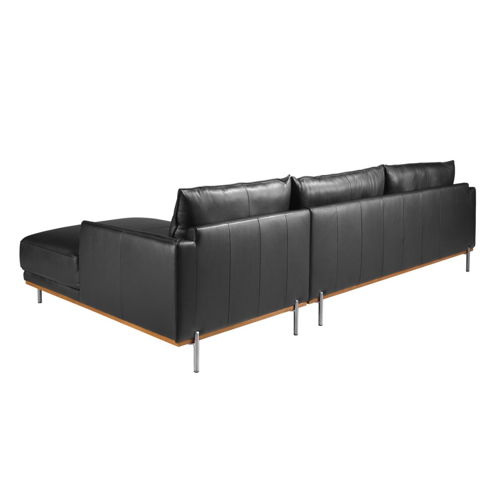 Sofá chaise longue piel - Imagen 2