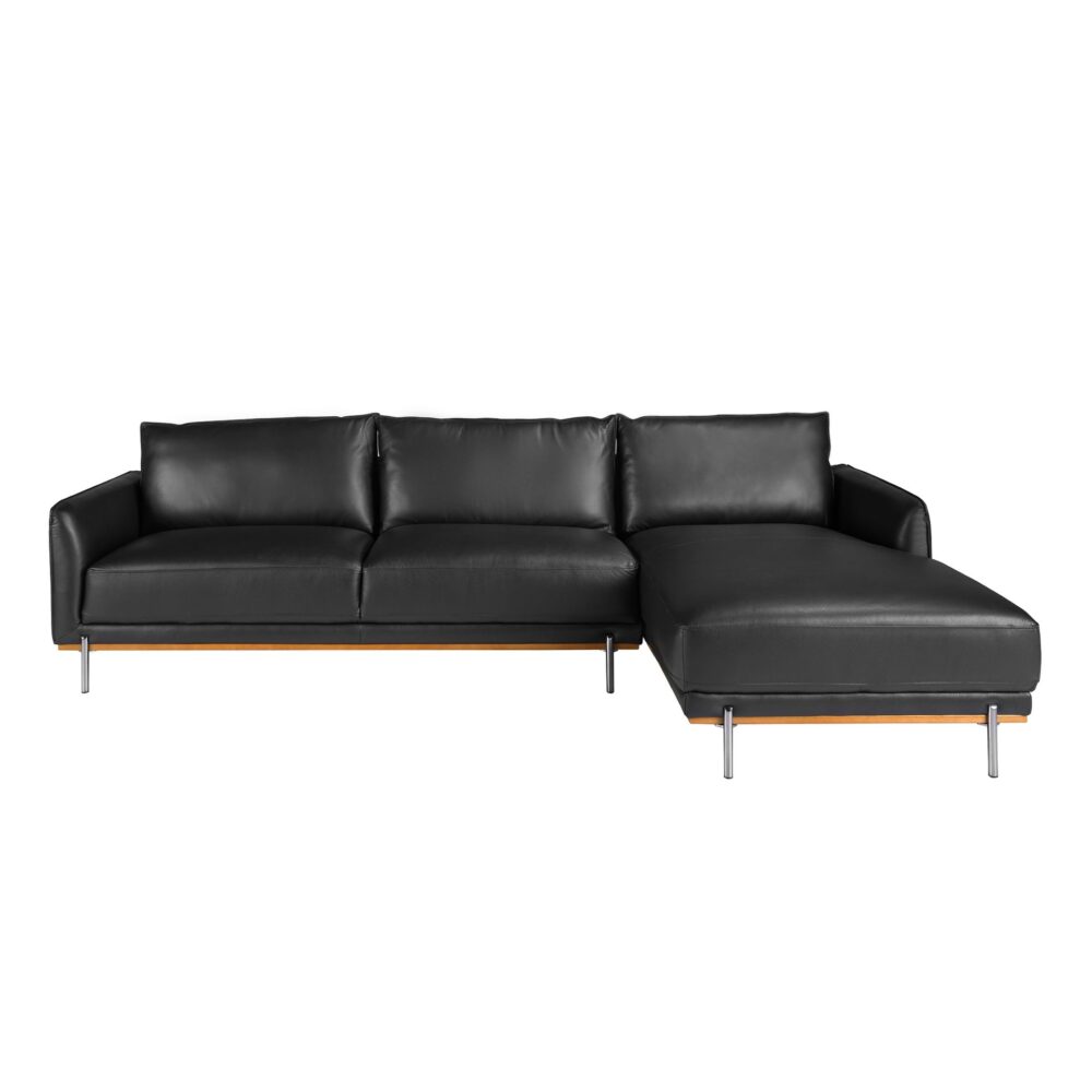 Sofá chaise longue piel - Imagen 3