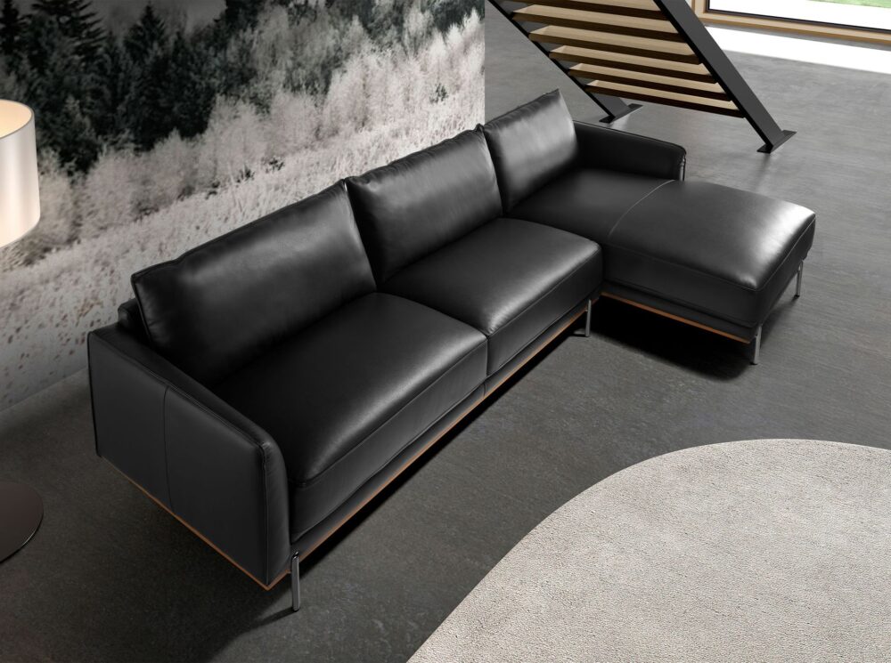 Sofá chaise longue piel - Imagen 4