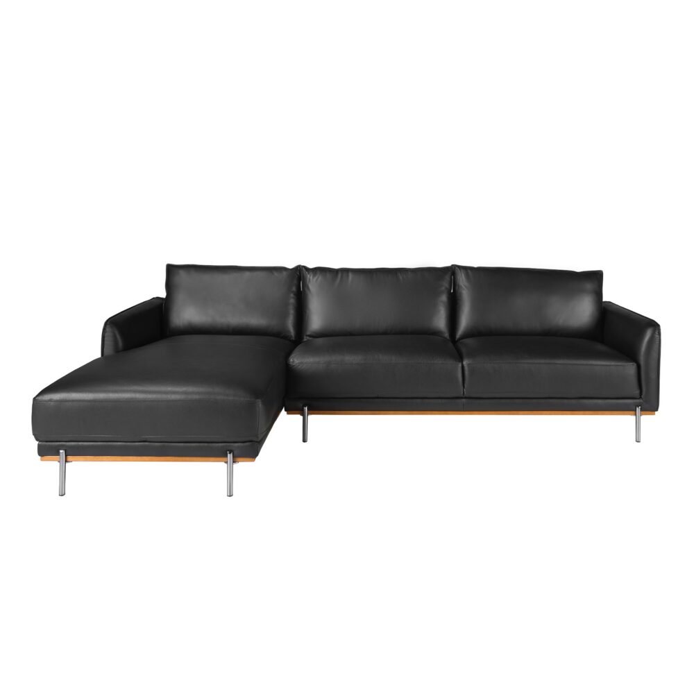 Sofá chaise longue piel - Imagen 3