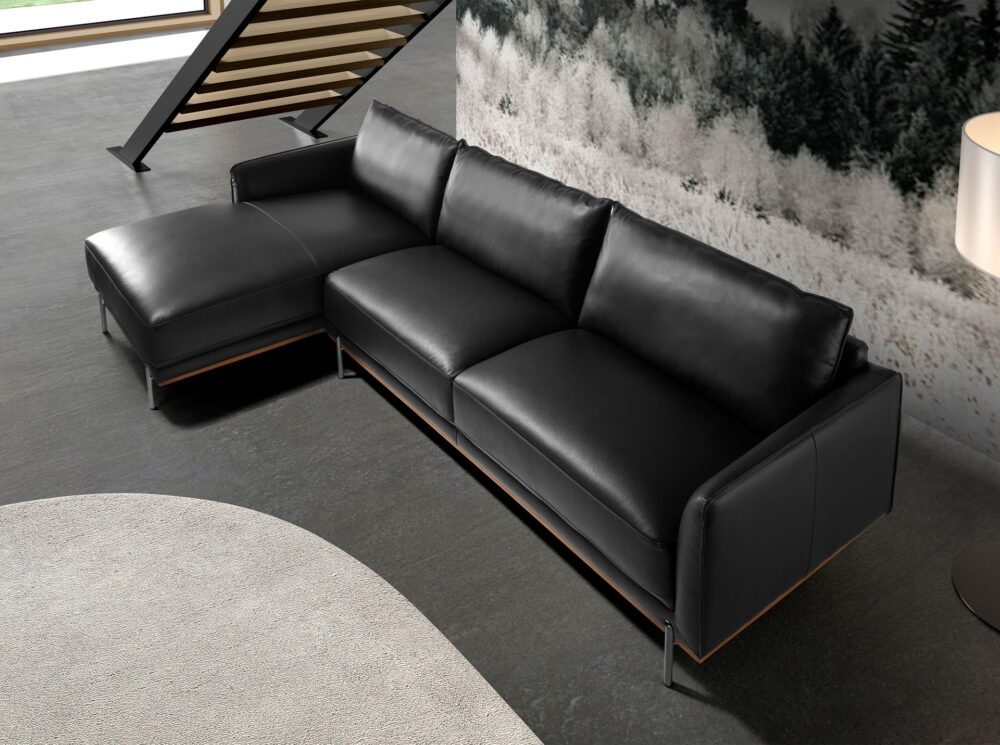 Sofá chaise longue piel - Imagen 4