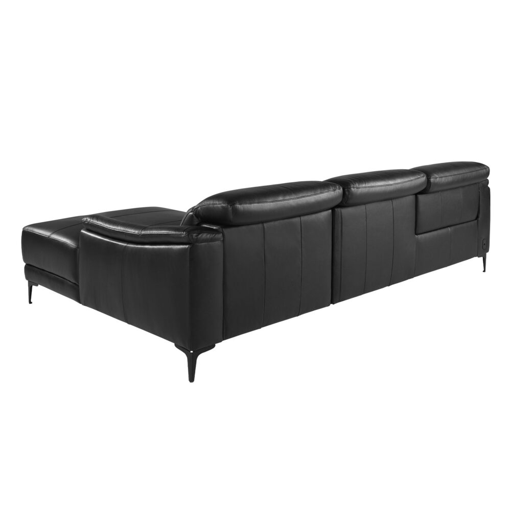 Sofá chaise longue relax piel - Imagen 2