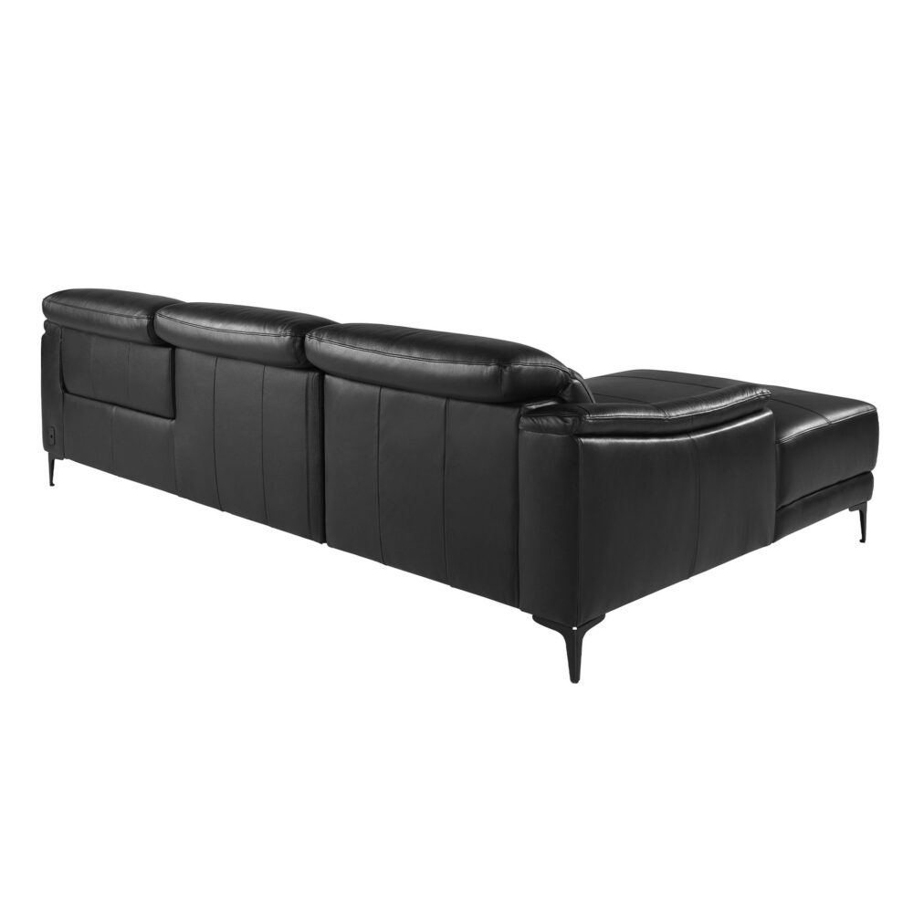 Sofá chaise longue relax piel - Imagen 2