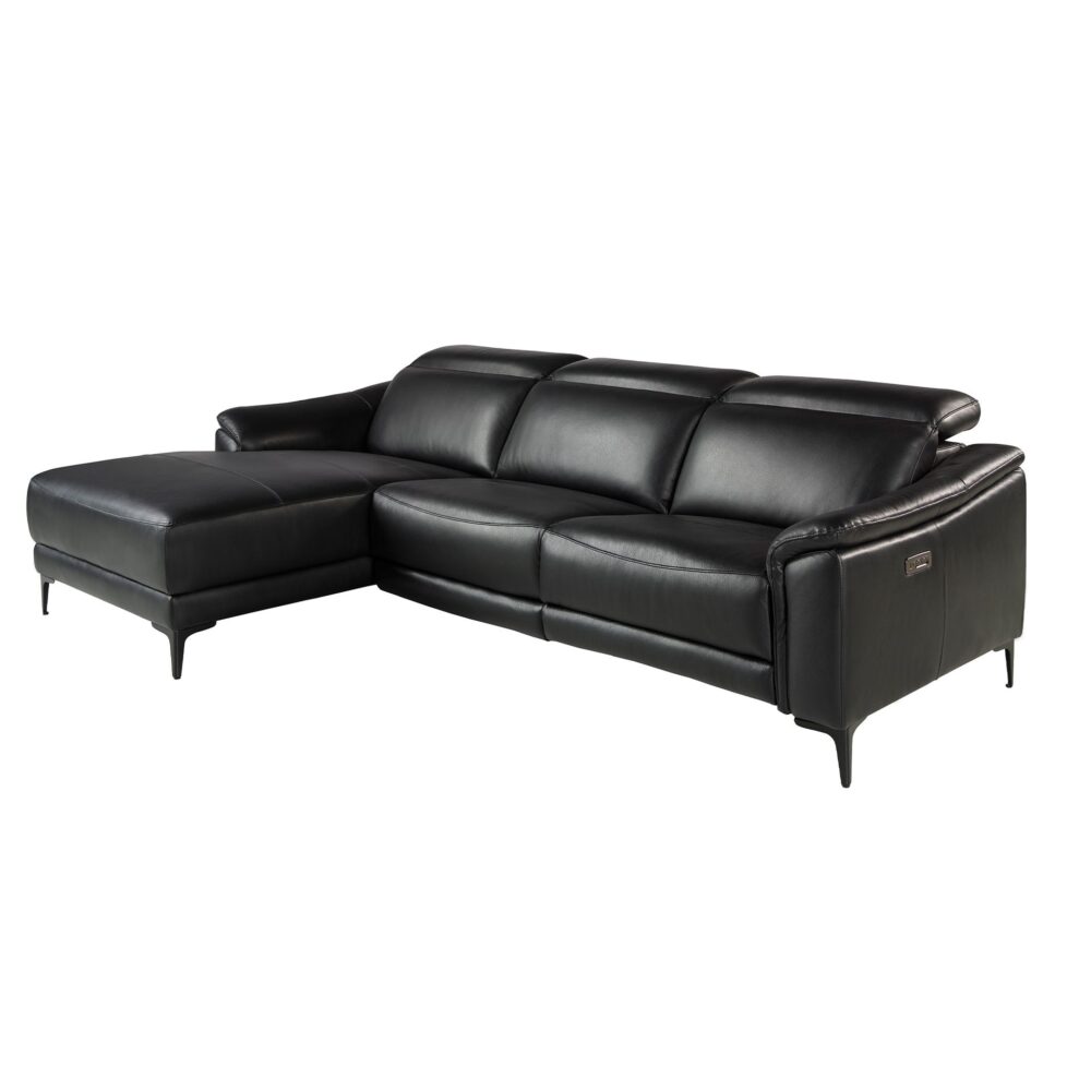 Sofá chaise longue relax piel