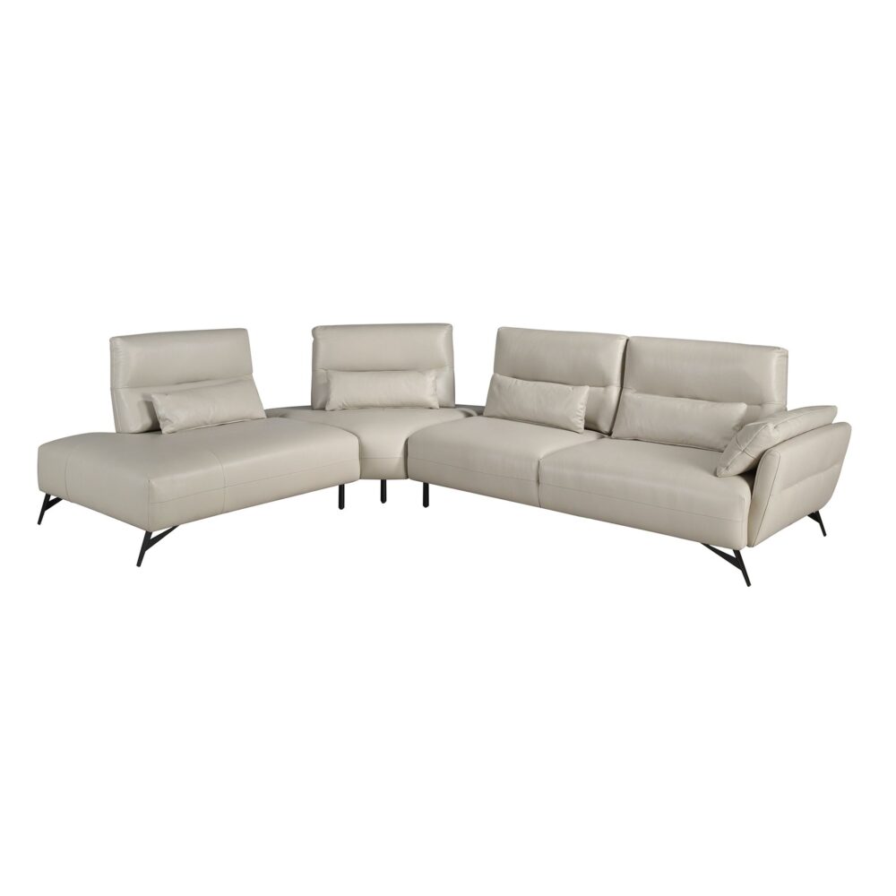 Sofá chaise longue piel