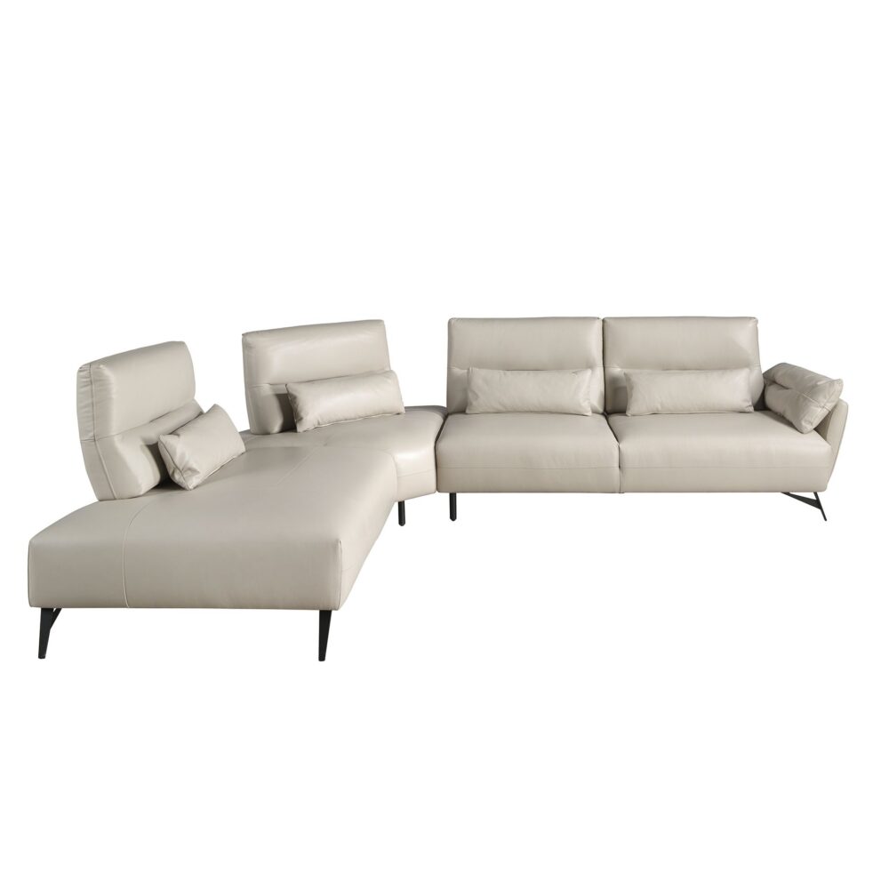 Sofá chaise longue piel - Imagen 3