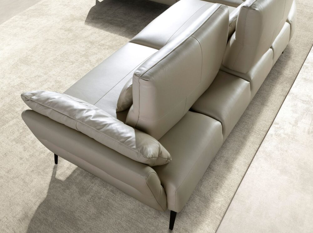 Sofá chaise longue piel - Imagen 6