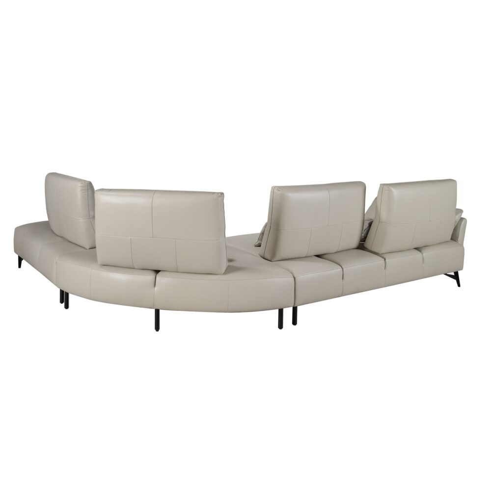 Sofá chaise longue piel - Imagen 2