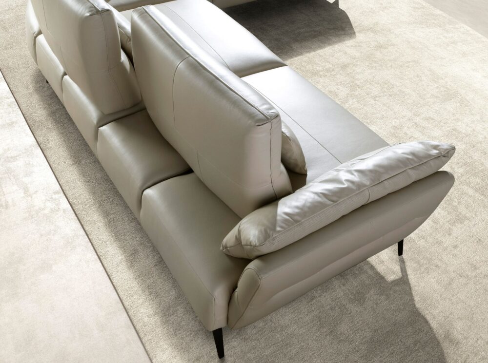 Sofá chaise longue piel - Imagen 6