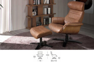 Miniatura 7 del producto Sillón giratorio reclinable piel