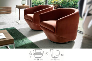 Miniatura 7 del producto Sillón giratorio piel