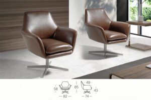 Miniatura 7 del producto Sillón giratorio piel