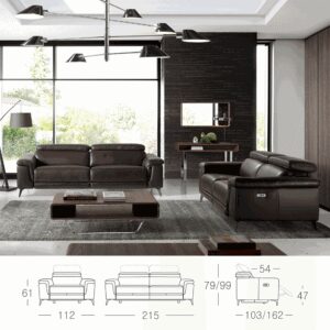 Miniatura 7 del producto Sofá relax 3 plazas piel