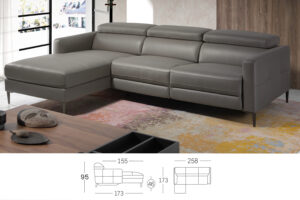 Miniatura 7 del producto Sofá chaise longue relax piel
